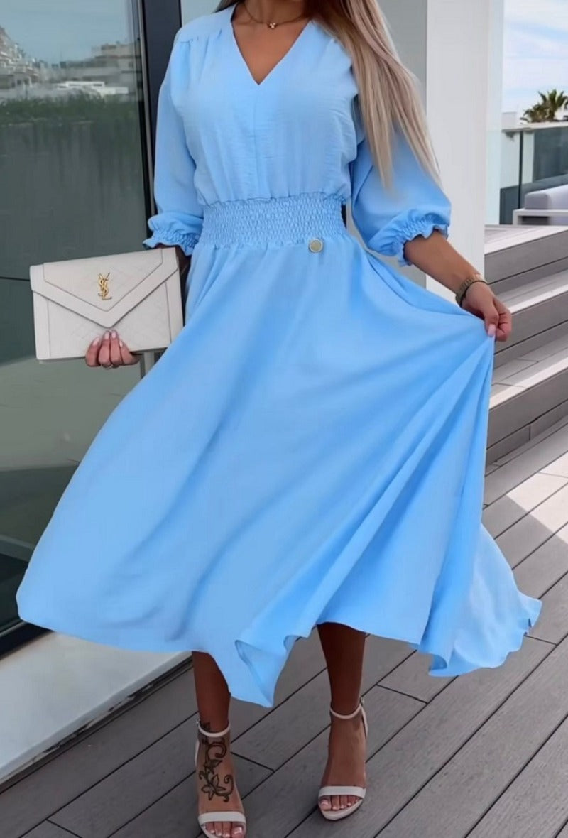 Brigitte kjole blå